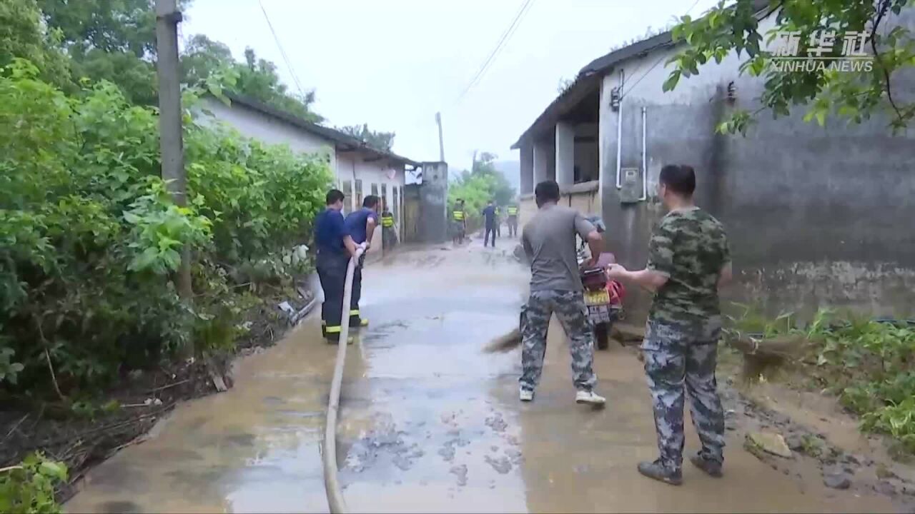 广东韶关:暴雨致多地受灾 已开展善后工作