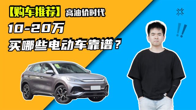 高油价时代,1020万买哪些电动车靠谱?