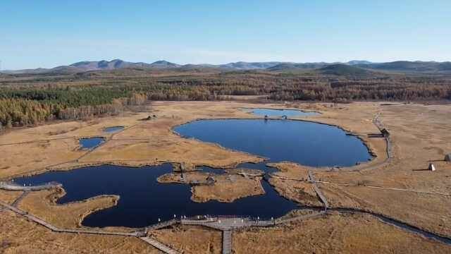 御道口牧场草原森林风景区,有原始草原70万亩,湿地20万亩