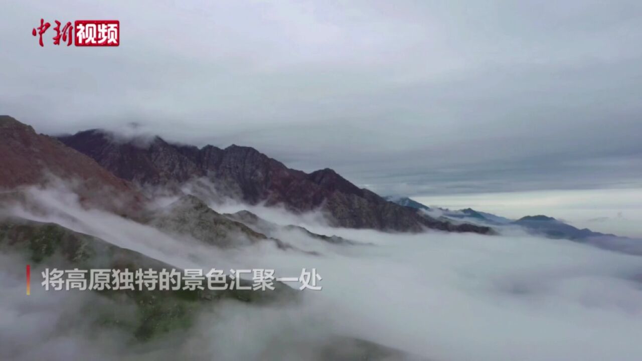 甘肃肃南巴尔斯雪山“夏至”现云海景观