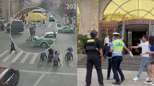 女交警在50度暴晒下昏倒,市民从不同方向奔来抱起,上演暖心一幕