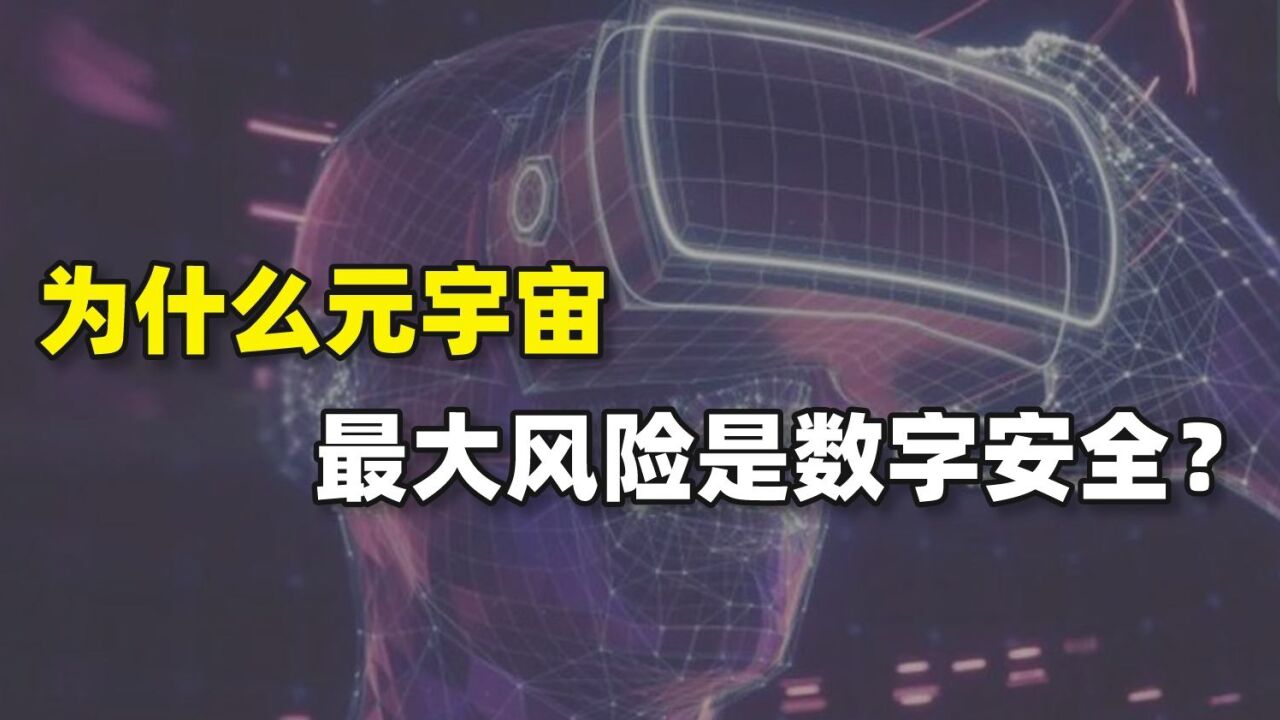 为何元宇宙最大风险是数字安全?