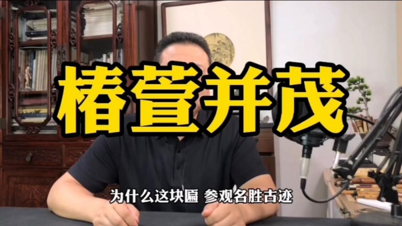 一块匾,就是一条内涵贴,引经据典.