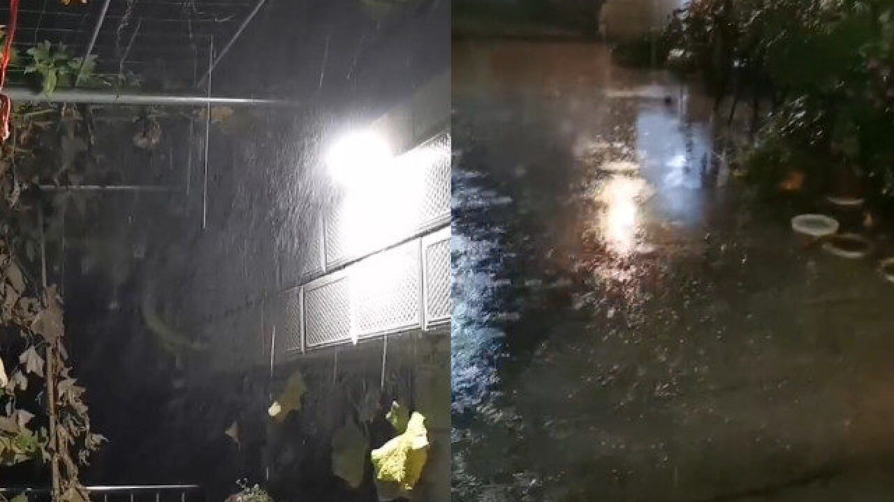 北京中秋夜雷雨冰雹齐至:平谷雨势渐大,密云多地突降冰雹