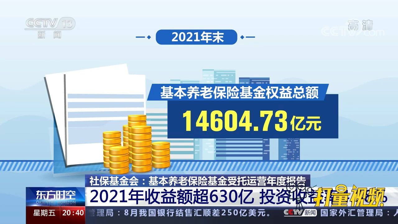 2021年收益额超630亿!基本养老保险基金受托运营年度报告发布