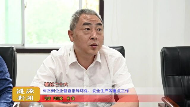 喜迎二十大丨刘杰到企业督查指导环保、安全生产等重点工作