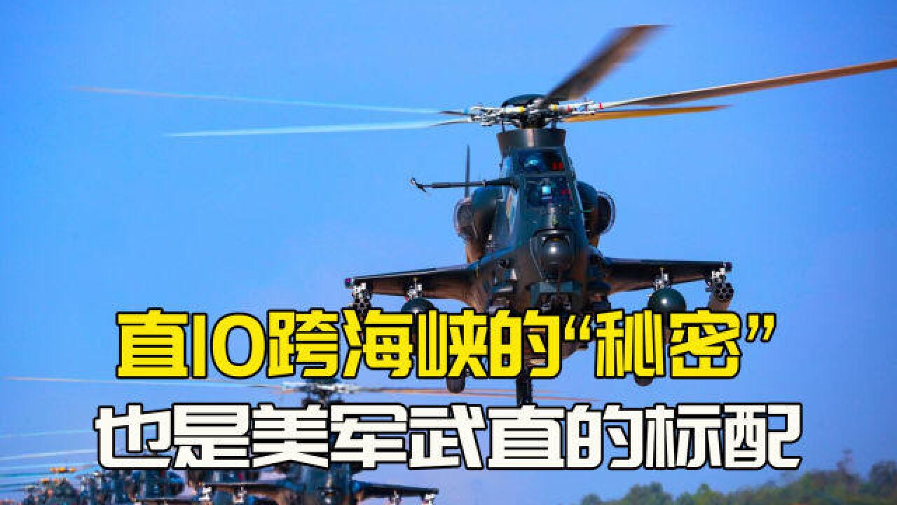 直10飞越千里海峡,多亏翼下“大圆桶”,也是美军阿帕奇标配