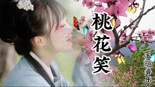 欢快的歌曲《桃花笑》歌词唯美,颇有意境,听后心情开朗