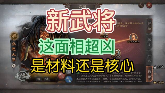 三国志战略版:新武伊籍和朵思大王,是材料将还是核心武将?