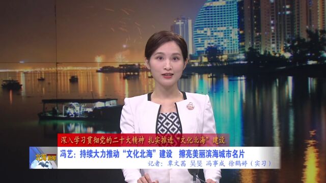 冯艺:持续大力推动“文化北海”建设,擦亮美丽滨海城市名片