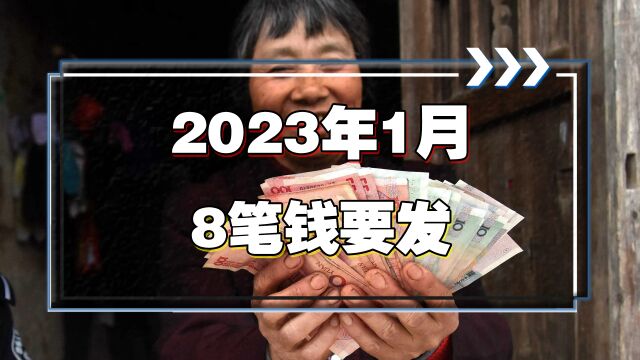 2023年1月,退休人员将有8笔钱领取,哪些能进入你的钱袋子?