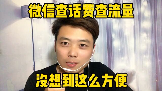 微信查话费查流量没想到这么方便、每个月的消费记录都能查到、你也快试试吧