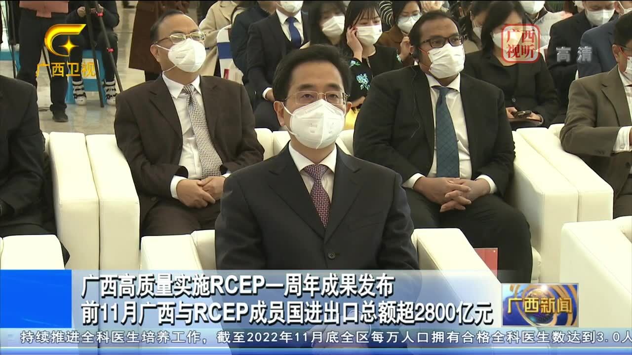 广西高质量实施RCEP一周年成果发布 前11月广西与RCEP成员国进出口总额超2800亿元