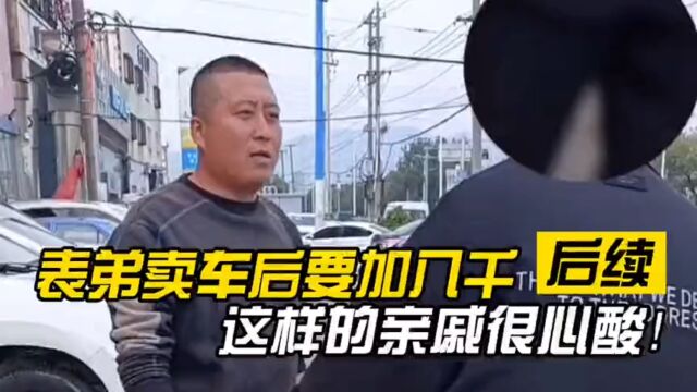 亲戚在外面卖车受到委屈,竟认为是我在背后做好事?