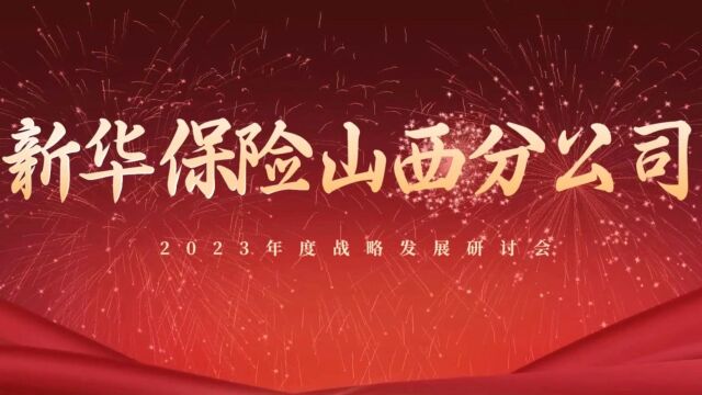 新华保险山西分公司2023年战略研讨会