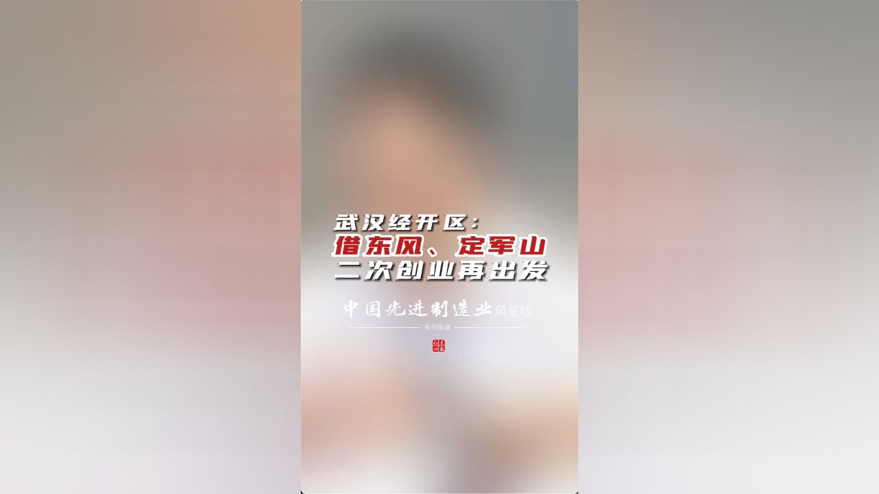 【中国先进制造业风景线】武汉经开区:借东风、定军山,二次创业再出发