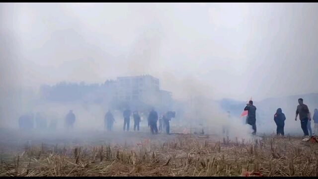 广西岑溪农村几百年习俗,庙会抢花炮活动人山人海,一睹风采