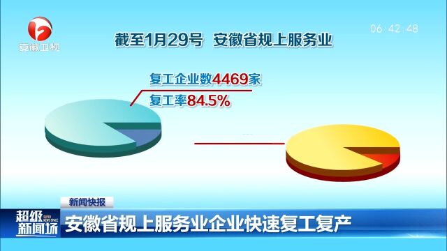 安徽省规上服务业企业快速复工复产