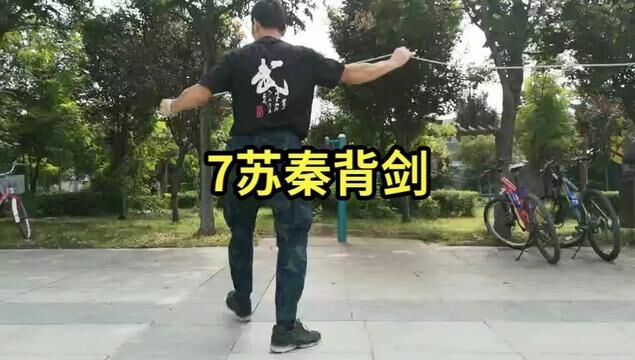 四门流星锤单花教学,7苏秦背剑#弘扬中华武术