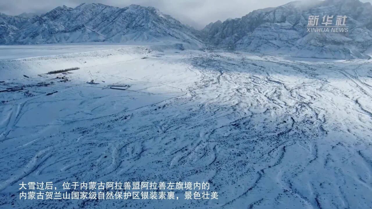 雪后贺兰山 壮美如画