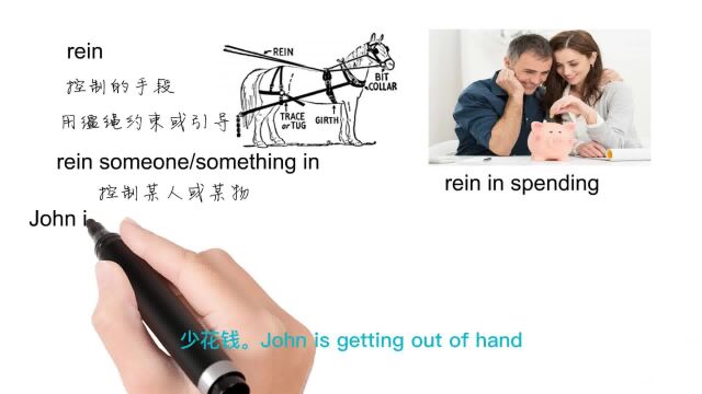 英语思维解密,为什么rein in spending表示少花钱,轻松学英语