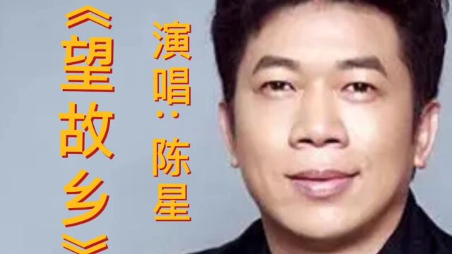 演唱 陈星 《望故乡》 听过这歌的都不年轻了吧