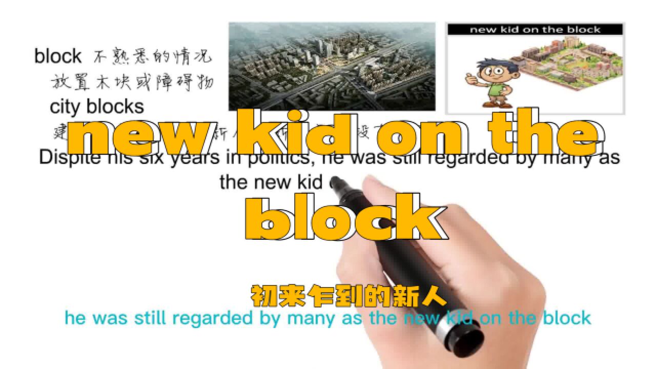 英语思维解密,为什么new kid on the block表示初来乍到的新人,轻松学英语