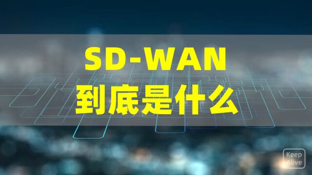 5分钟告诉你真正的SDWAN究竟是什么