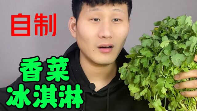 自制巨上头的“香菜冰淇淋”我希望世界到处都有香菜!