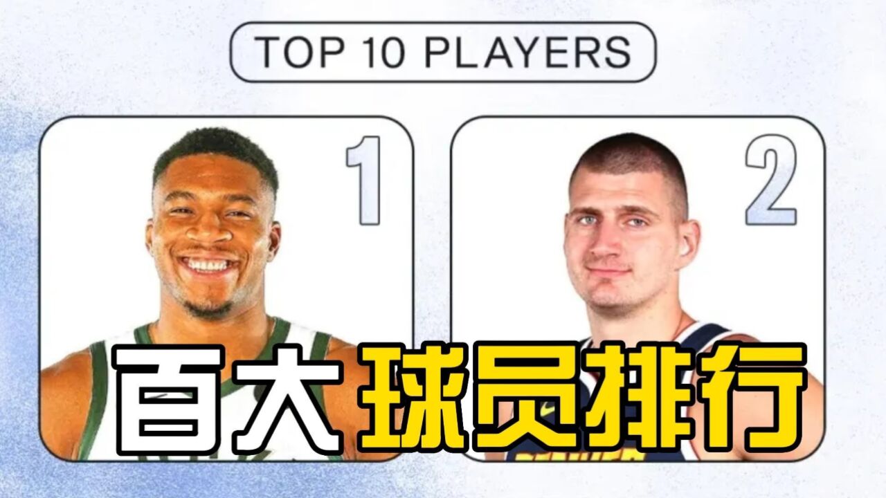 NBA百大球员排行榜,联盟力捧新人,哈登欧文被抛弃