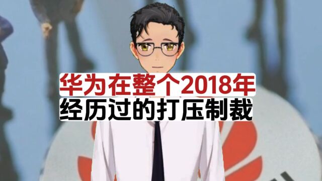 华为在整个2018年,经历过的所有打压制裁!