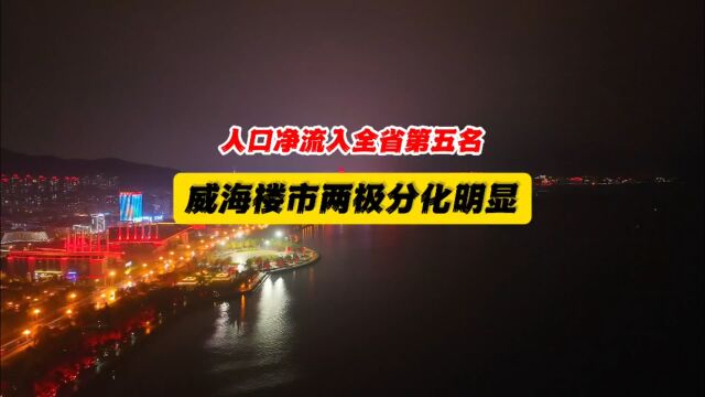 人口净流入全省第五名,威海楼市两极分化越来越明显