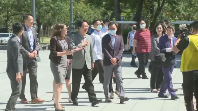 罗森伯格此行与岛内选举密切相关 与蓝白绿参选人互动