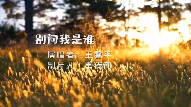 分享王馨平的单曲《别问我是谁》