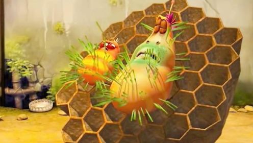 爆笑虫子：小黄和小红惹到了小蜜蜂，结果全身被扎成了刺猬