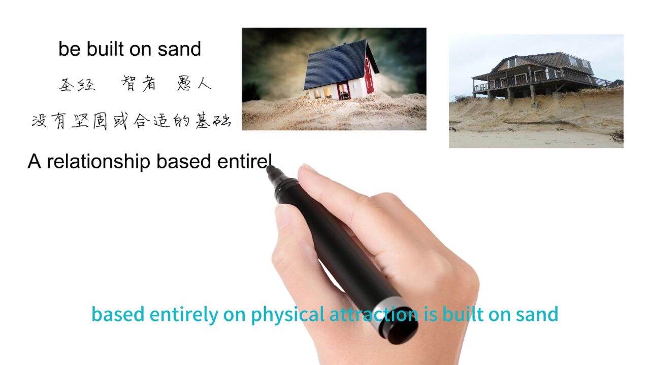 英语思维解密, 为什么be built on sand表示不稳定,轻松学英语