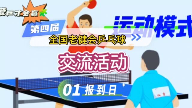 第四届全国老健会乒乓球交流活动花絮1报到日