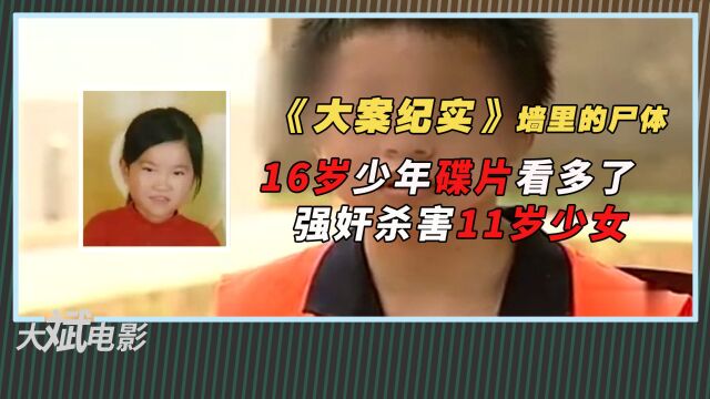 16岁少年黄碟看多了,强奸杀害11岁少女,父亲保护儿子将尸体砌墙