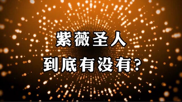 一句话问答录:紫薇圣人到底有没有?