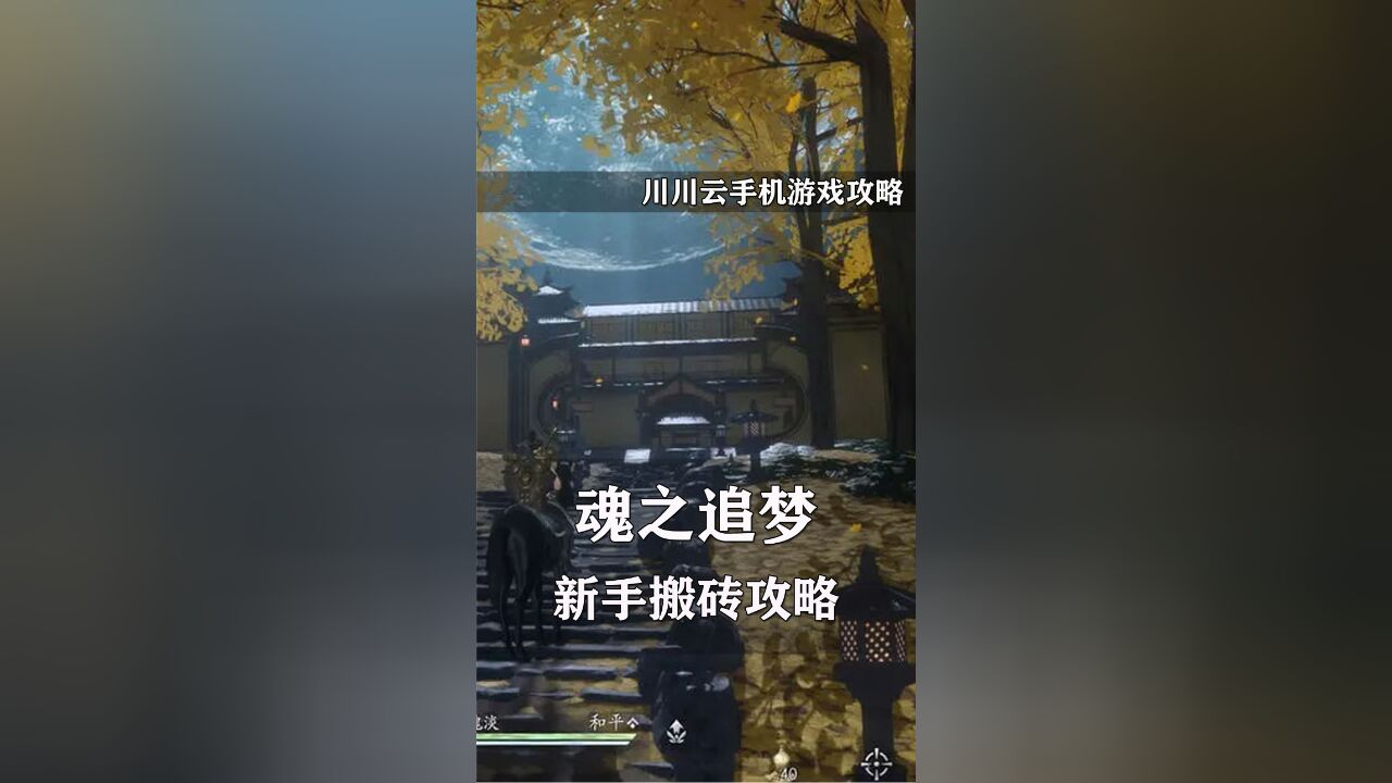 魂之追梦萌新搬砖攻略