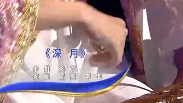 雷滢和李维演奏《深月》,节奏缓慢悠扬,赞!