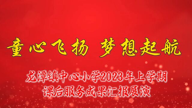 龙潭镇中心小学2023年上学期课后服务成果汇报展演下