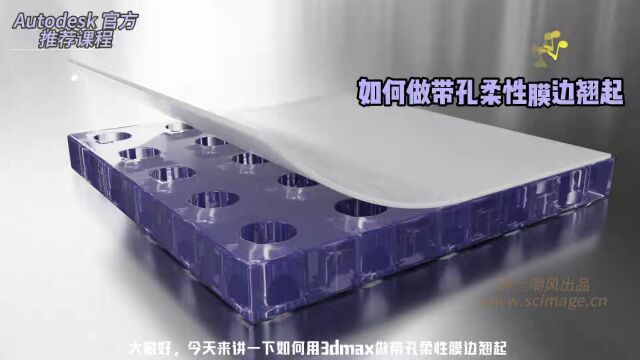 【SCI科研制图教程】如何用3Dmax做带孔柔性膜边翘起(3Dmax软件