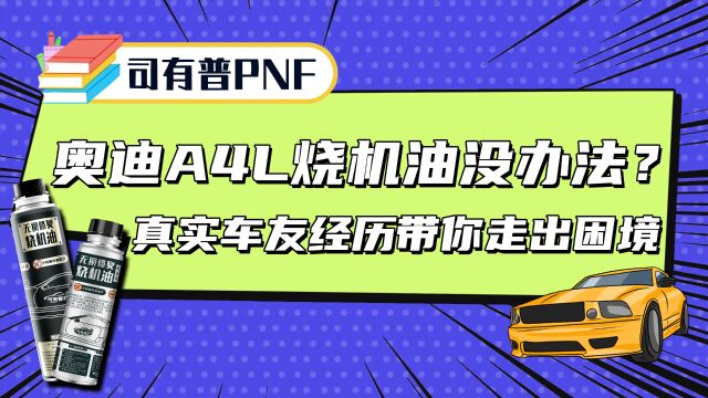 奥迪A4L烧机油没有办法?真实车友经历带你走出困境