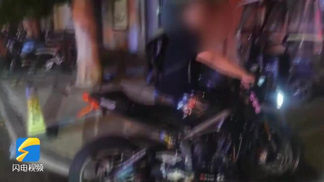 男子私自改装排气夜间“炸街” 济南交警查处:罚款500恢复原状