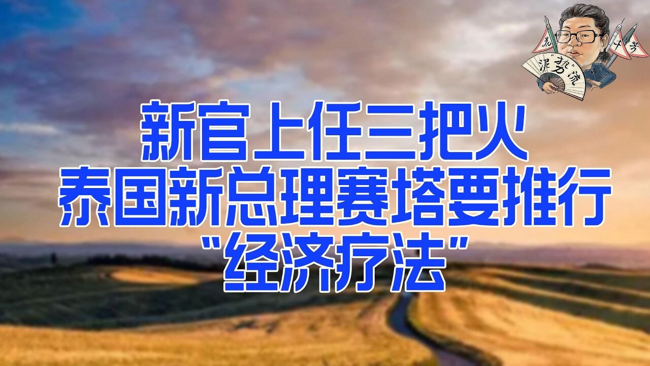 花千芳:新官上任三把火!泰国新总理赛塔要推行“经济疗法”