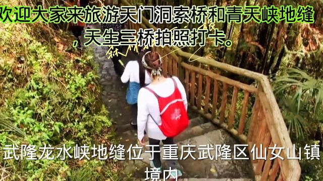 武隆龙水峡地缝,仰望壁立千仞,峰矗云涌,让人昏然不知身之何处