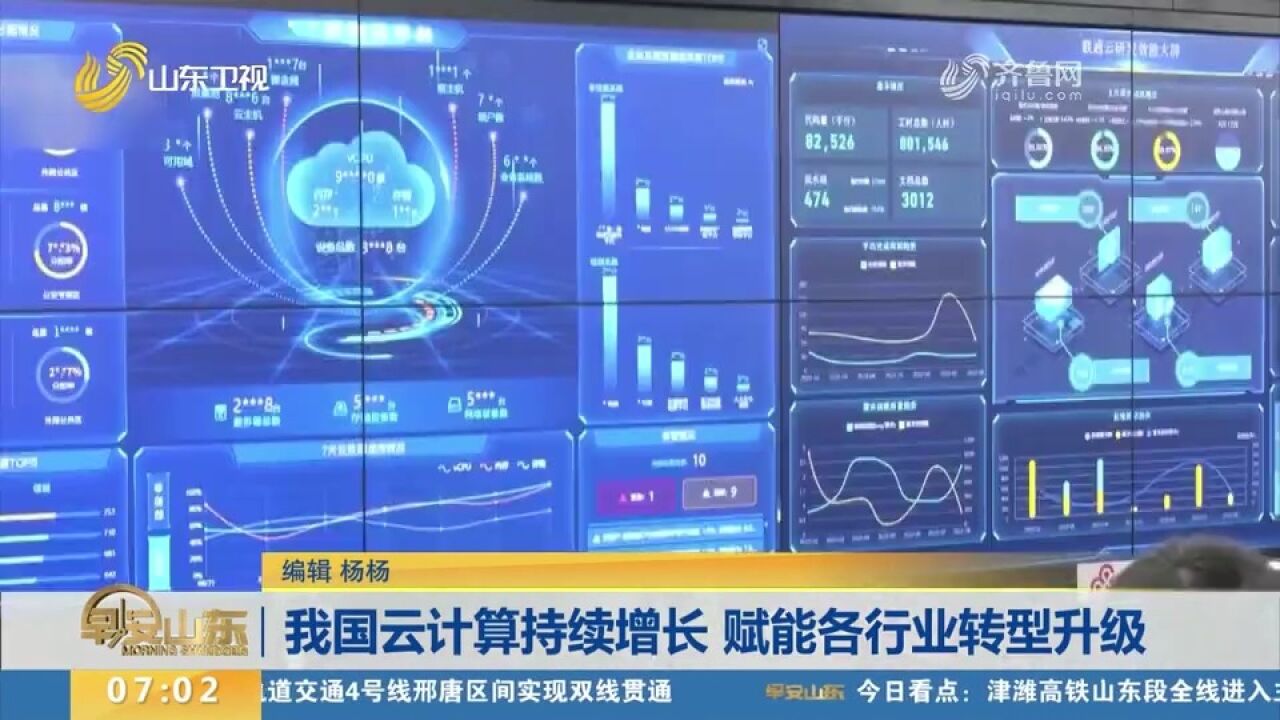 我国云计算保持快速增长,基础设施不断完善,赋能各行业转型升级