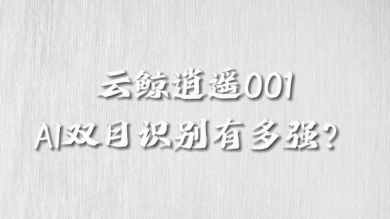 【居家实测】云鲸逍遥001的AI双目识别有什么用?