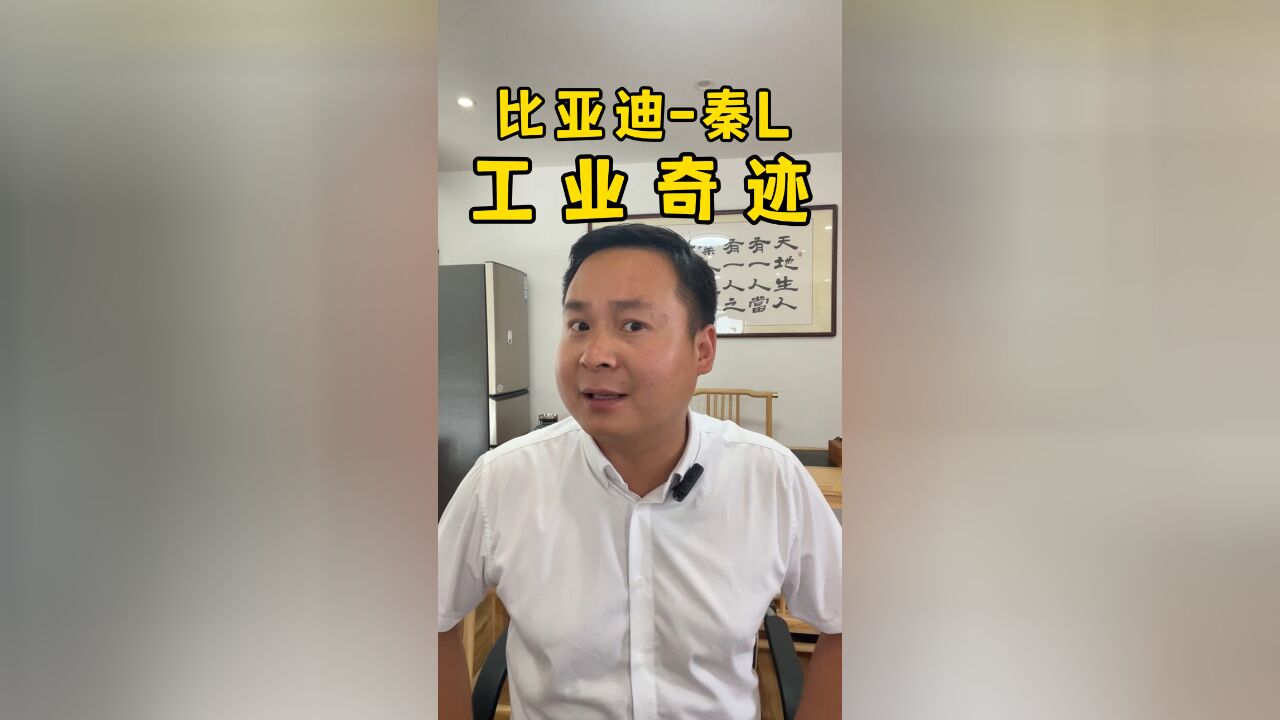 998的比亚迪秦L,车企老板们还睡得着吗?